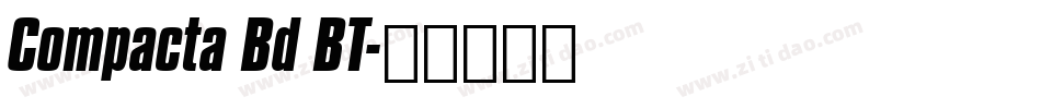 Compacta Bd BT字体转换